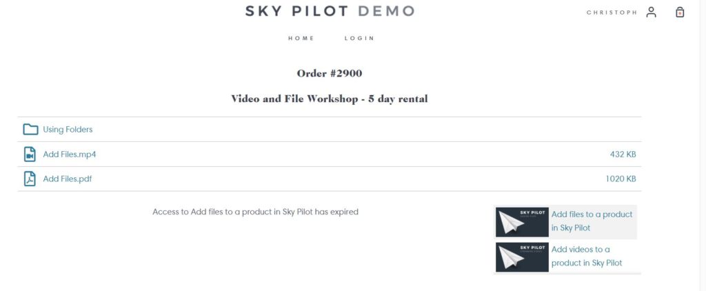 Sky Pilot Demo 2