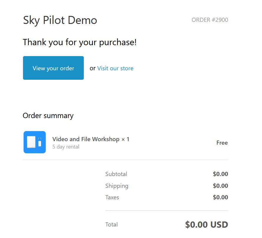 Sky Pilot Demo 3