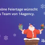 Karte mit Weihnachtsgrüßen von 14Agency